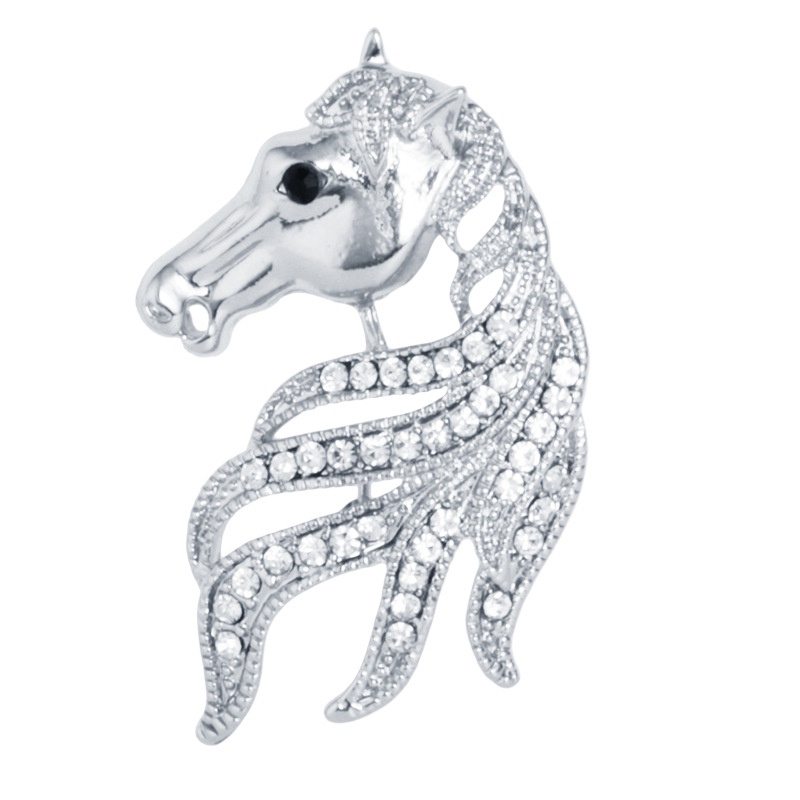 Ghim Cài Áo Hình Kỳ Lân Ngôi Sao Phối Tua Rua Phong Cách Retro