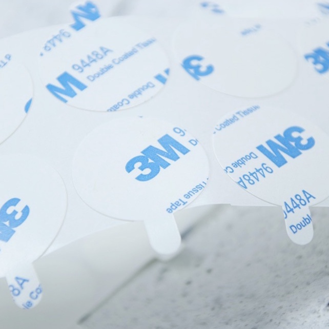 80 cái Băng keo dán 2 mặt Tròn 3M dán Sáp niêm phong có Tai tháo