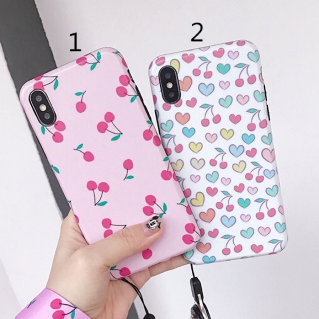 Ốp dẻo Iphone 7/8Plus, Iphone Xs Max kèm dây đeo cổ (Strap)