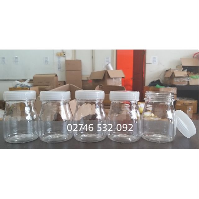 Hủ Nhựa Trong Nắp Vặn 100ml Đựng Sữa Chua Siêu Xinh