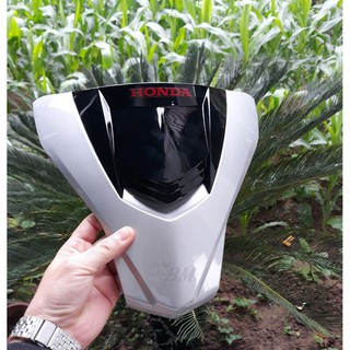 Mặt nạ 2 tầng wave 110 màu bạc