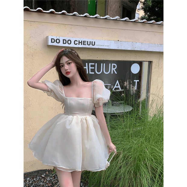 ĐẦM VOAN XỐP TÙNG NHÚN TAY BỒNG CÔNG CHÚA XINH LUNG LINH PU HHP FASHION