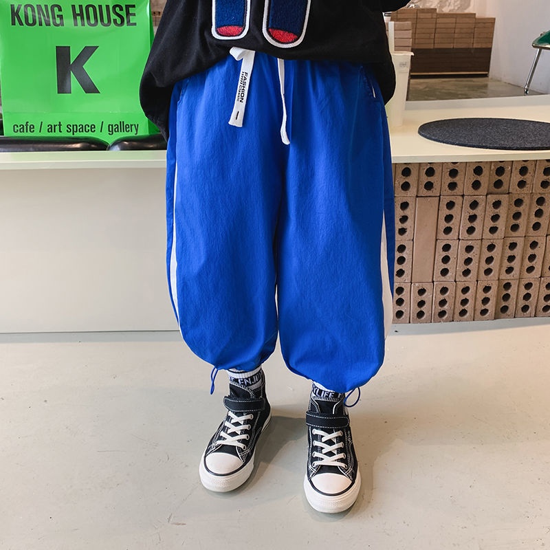 Quần Dài Tới Mắt Cá Chân Thiết Kế Mỏng Phong Cách Nhật Hàn Thời Trang Mùa Hè Hàng Mới Dành Cho Bé Trai