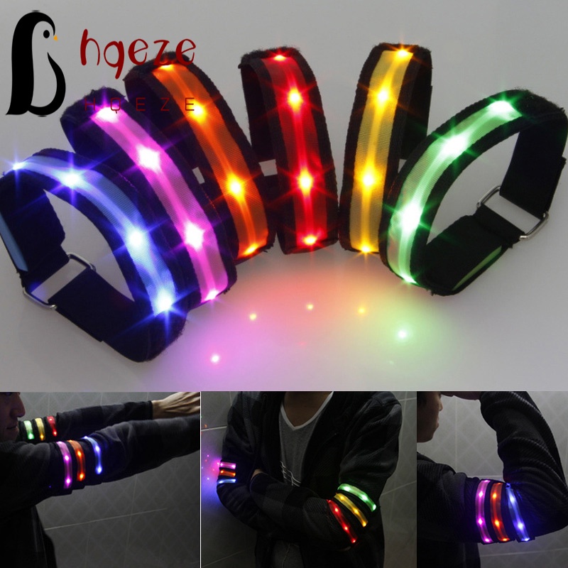 Băng Đeo Cánh Tay Có Đèn LED Nhấp Nháy An Toàn Tiện Dụng Cho Chạy Bộ / Đi Bộ / Đi Bộ / Đi Bộ / Đi Bộ / Đi Bộ