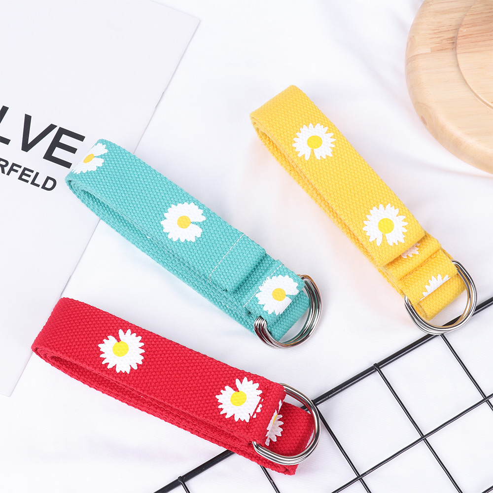 Thắt lưng canvas in họa tiết thời trang cho nam nữ