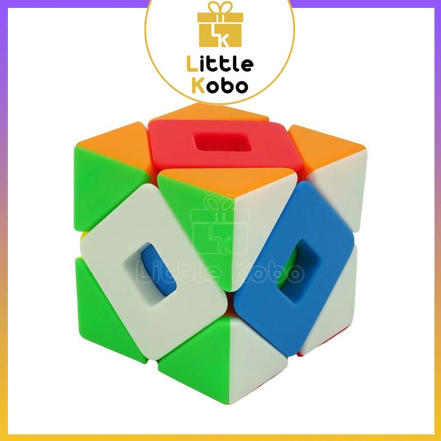 Rubik Biến Thể Moyu MeiLong Double Skewb Stickerless MFJS Rubic Skewb Cube Đồ Chơi Trí Tuệ