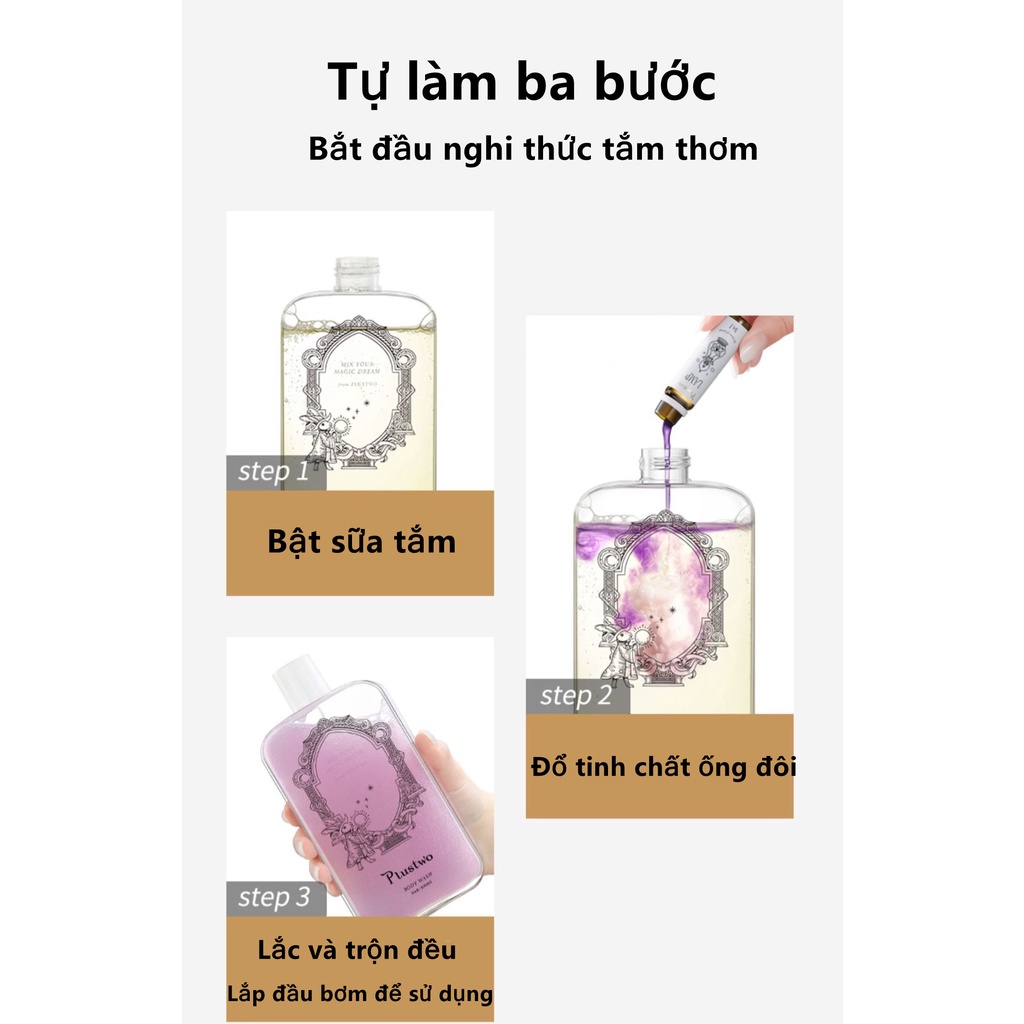 Sữa tắm nước hoa axit amin plustwo nicotinamide hương thơm cơ thể lưu hương lâu dài chăm sóc da hiệu quả