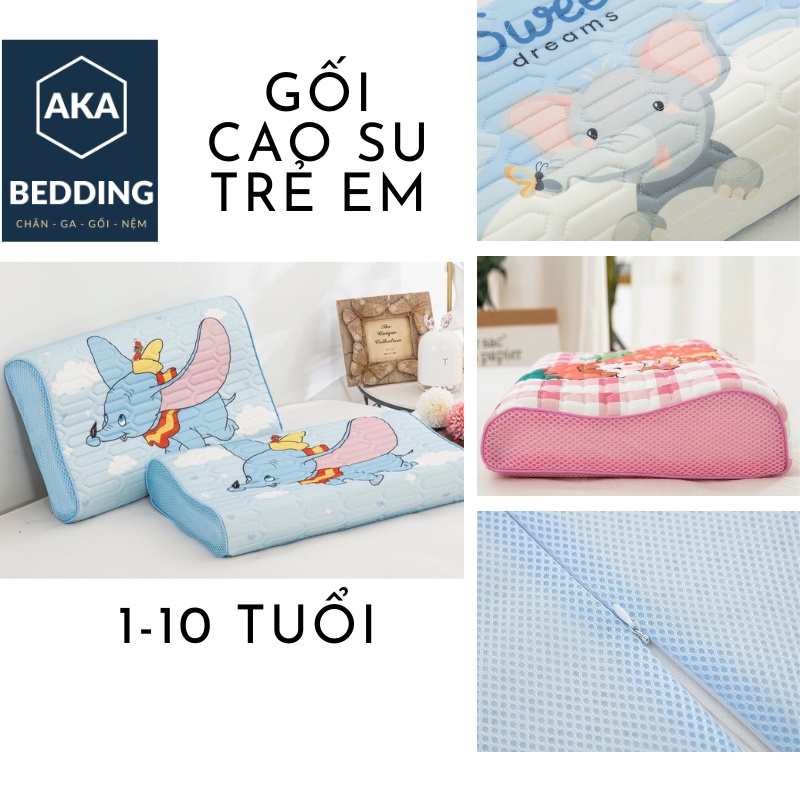 Gối cao su non cho bé từ 1-10 tuổi