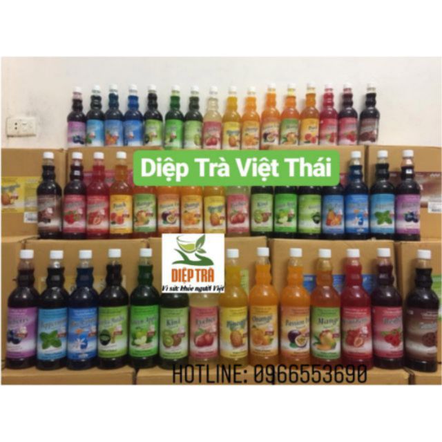 1 Thùng Syrup chiết xuất trái cây (12 chai) Pixie Thái Lan chính ngạch có tem phụ T.Việt 730ml ( trộn ib )