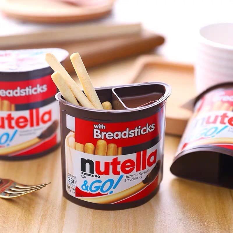 Bánh Que Chấm Sốt Chocolate Nutella And Go date 11/2023 Hàng Mỹ - EDS Hàng Mỹ