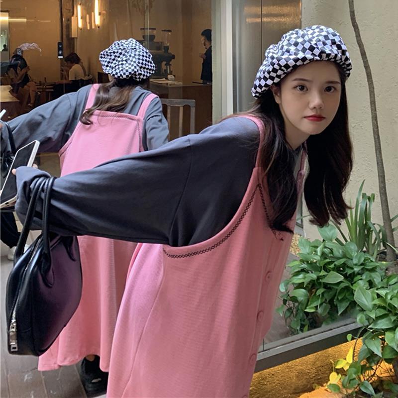 Set đầm dệt kim thiết kế mới thời trang mùa thu theo phong cách hàn quốc cho nữ