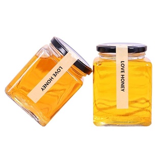 Hủ thủy tinh vuông / 720ml / nắp đen / nắp vàng / hủ đựng thực phẩm , gia vị