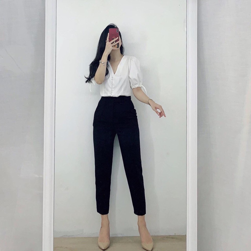 QUẦN BAGGY NỮ CẠP ĐAI LỆCH QUẦN TÂY NỮ CHẤT TUYẾT MƯA SIÊU ĐẸP