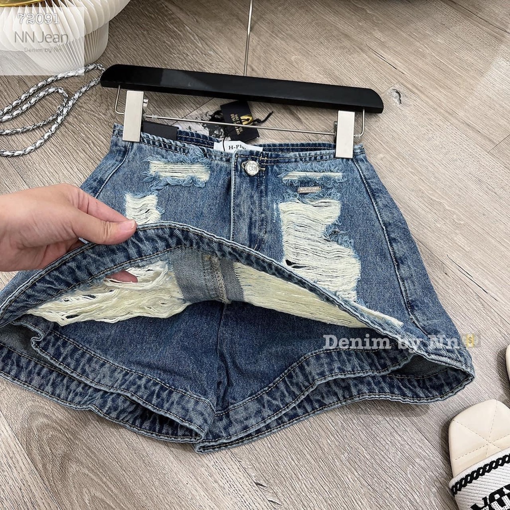CHÂN VÁY JEANS RÁCH