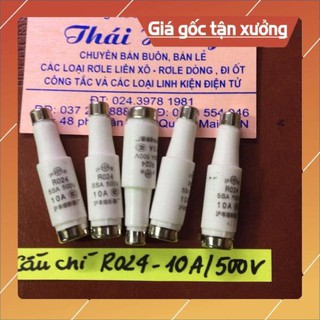 . cầu chì hình chai 10 a/500 v giá cho 5 chiếc ..