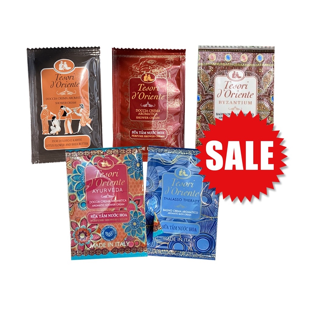 Gói Sữa Tắm Nước Hoa Tesori O'drient 7ml - Hương Tự Nhiên Lưu Hương Lâu