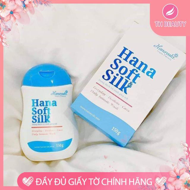 &lt;THẬT 100%&gt; Bộ sản phẩm Hanayuki, Dung dịch vệ sinh Hana Soft Silk, Sữa tắm em bé Hana