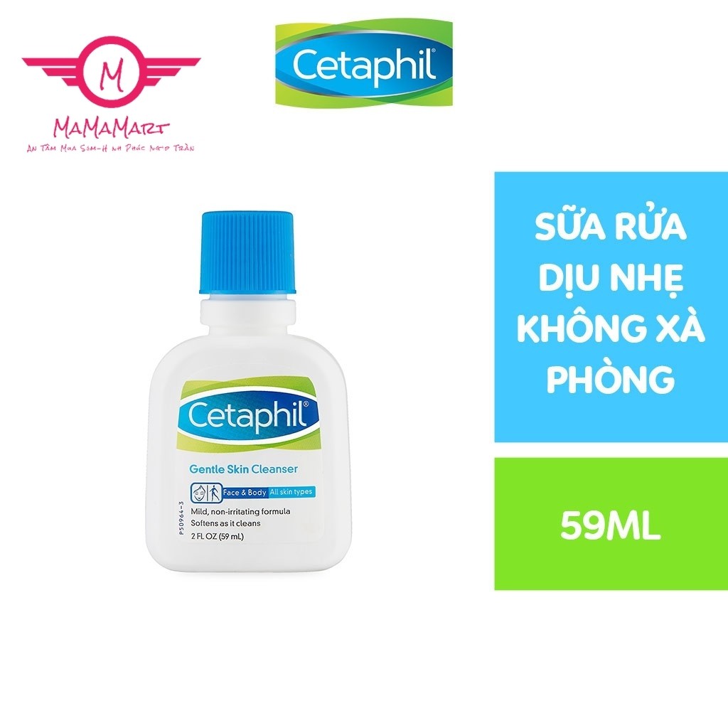 Sữa rửa mặt làm sạch dịu nhẹ Cetaphil Gentle Skin Cleanser ( 500ml,250ml,59ml) dành cho da dầu hoặc cho da khô