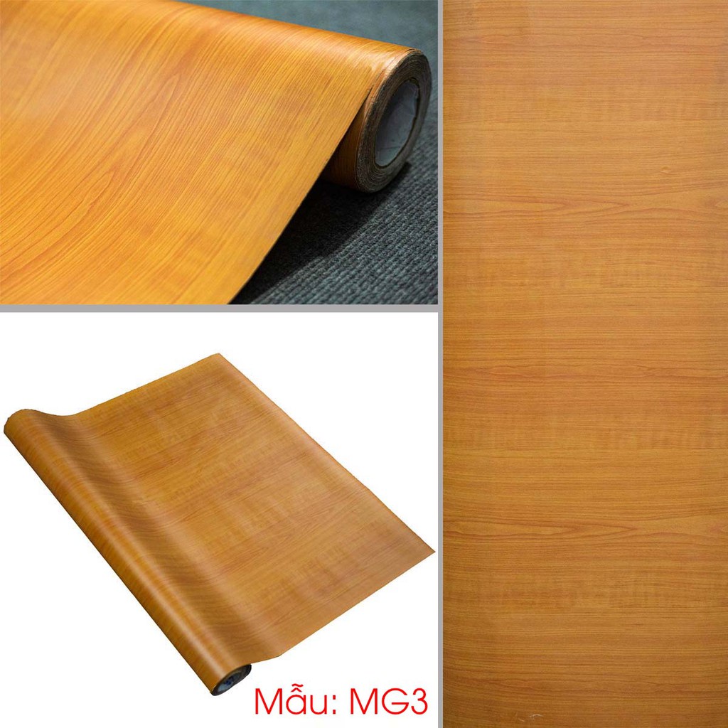 Giấy Decal Dán Tường - Giả Vân Gỗ - Có Sẵn Keo Bóc Dán, Chuyên Dán Tường, Tủ, Bàn Học (Khổ 1.2m)