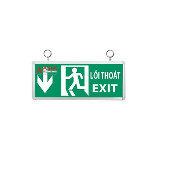 Đèn led Exit chỉ dẫn Asia EL-01 , EX-01 , 1 mặt chỉ hướng lên hướng xuống