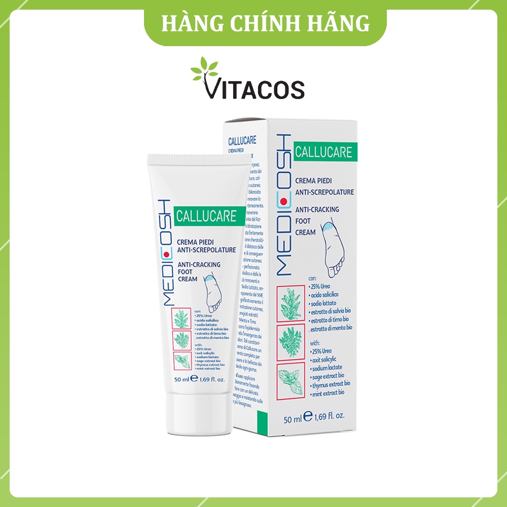 BÔI NỨT GÓT CHÂN DẠNG gel Medicosh Callucare 50ml