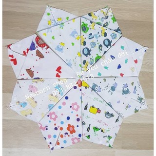 Set 5 yếm xô Hoa cho bé