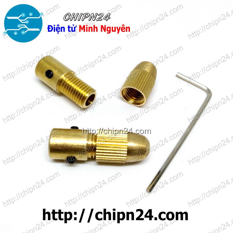 [1 CÁI] (KG1) Đầu kẹp mũi khoan Đa Năng Trục 3.2MM (Tặng 1 Cây M3 Mở Lục Giác)