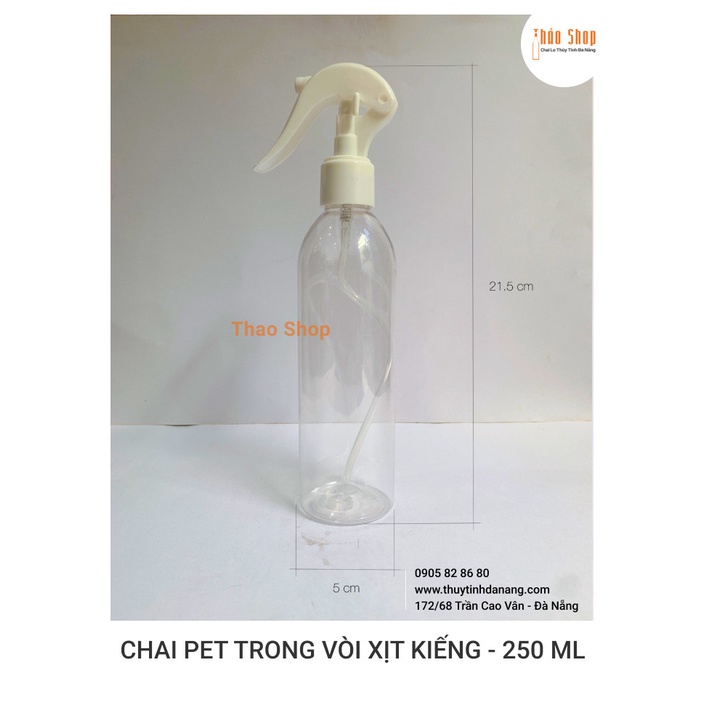 💢{SIÊU BÁN BUÔN/BÁN SĨ}💢CHAI NHỰA PET TRONG 250ML VÒI XỊT KIẾNG ..