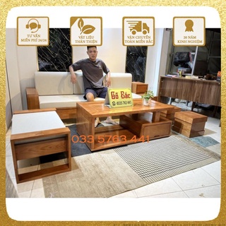 Sofa gỗ sồi nga 100% cho phòng khách hiện đại, phong cách sang trọng, nhiều màu tùy chọn