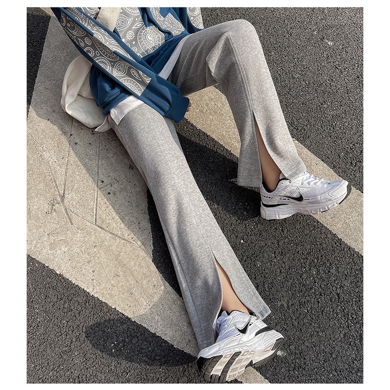 Quần Dài Ống Rộng Lưng Cao Phong Cách Mới Cho Nữ