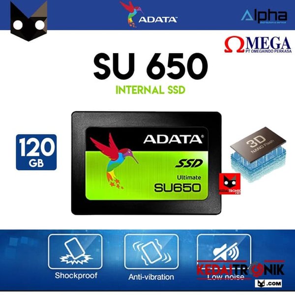 Ổ Cứng Ssd Adata Su650 Ultimate 120gb Su 650 3d Nand Sata 120