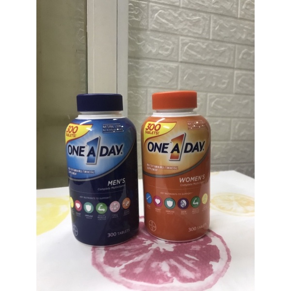 One A Day Dành Cho Nam Nữ Giới Dưới 50 Tuổi Chai 300 Viên