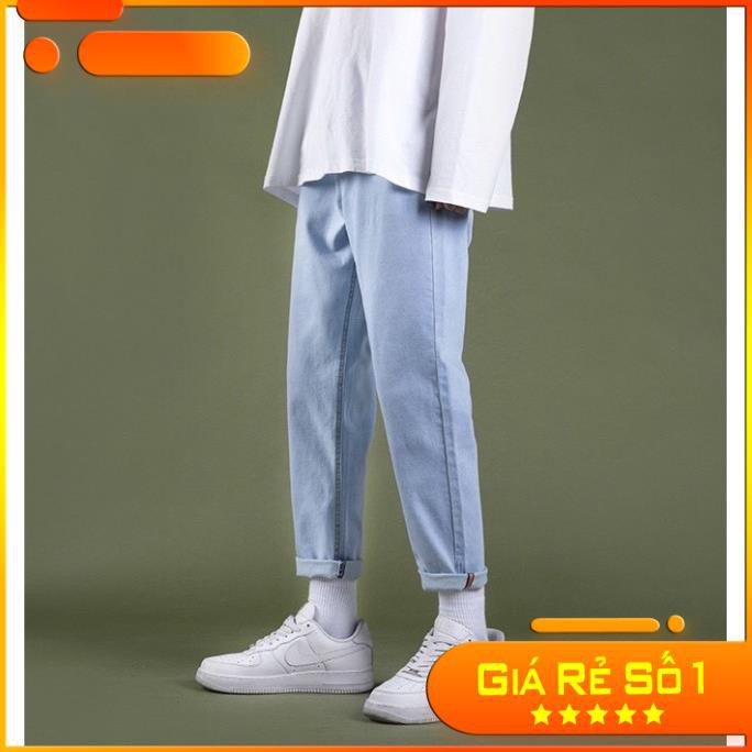 Quần jean nam, quần baggy nam [ XANH TR03 ] phom dáng unisex 2021 | BigBuy360 - bigbuy360.vn