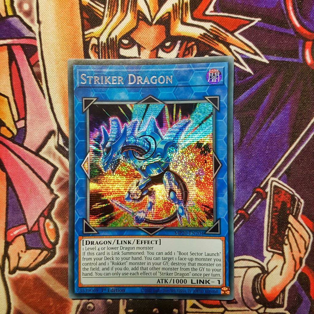 Thẻ bài Yugioh chính hãng | Striker Dragon | MP20 Secret rare.