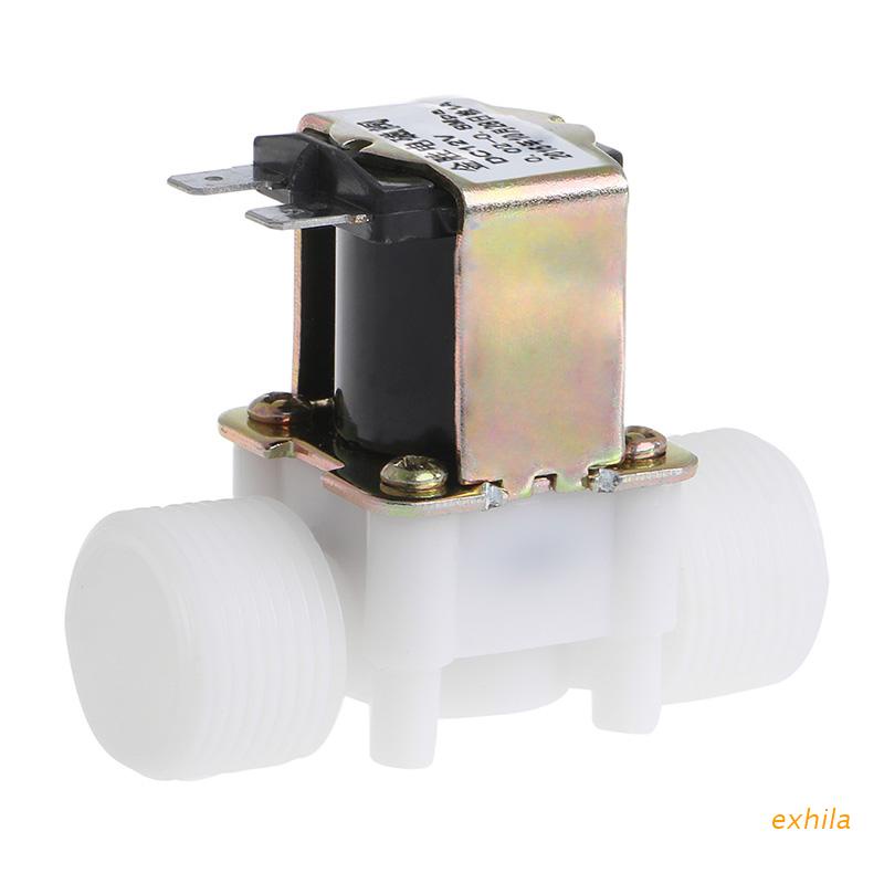 Van điện từ điều khiển nước exhila 3/4" DC 12V PP N/C