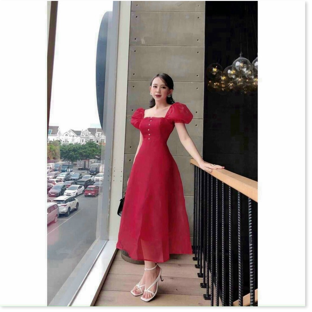 ĐẦM VOAN KIẾNG CÓ MÚT,VÃI MỀM THOÁNG MÁT LANA FASHION