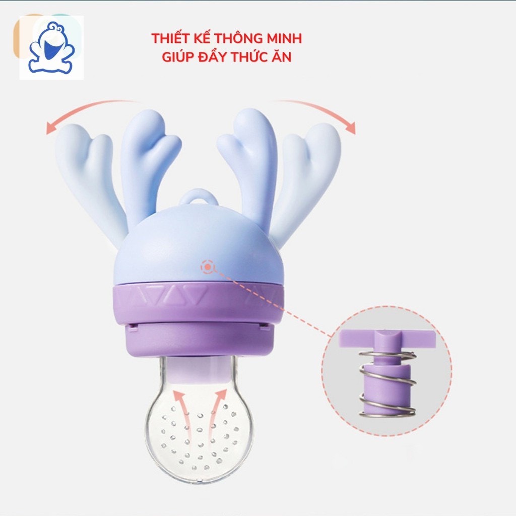 Túi Nhai Ăn Dặm Silicon Chống Hóc MS001