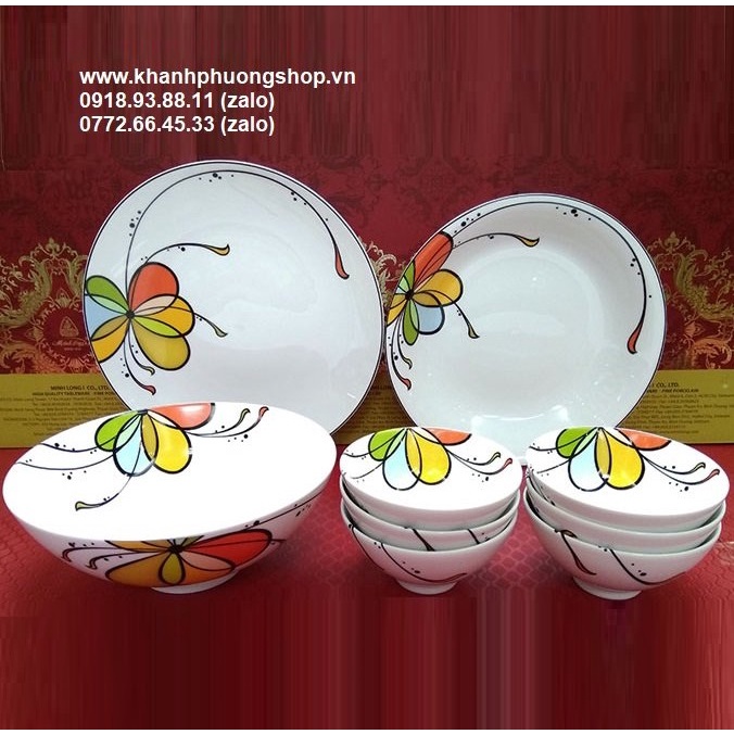 Chén tô dĩa sứ Daisy Bóng Bay sứ Minh Long - chén tô dĩa sứ Minh Long