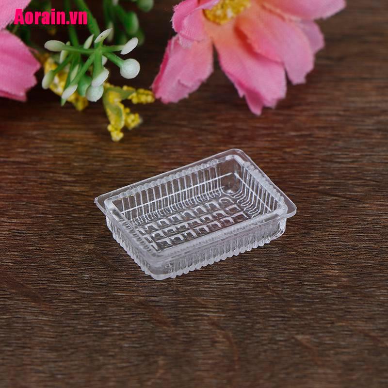 Bộ 2 Khay Nhựa Đựng Thức Ăn Tỉ Lệ 1: 12 Trang Trí Nhà Búp Bê