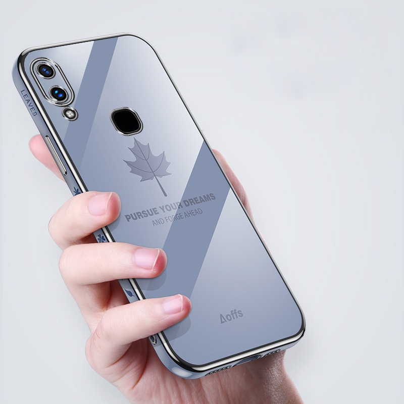 Ốp điện thoại in họa tiết lá phong cho Vivo 1935 1938 1901 1902 1904 1906 V2025 V2024