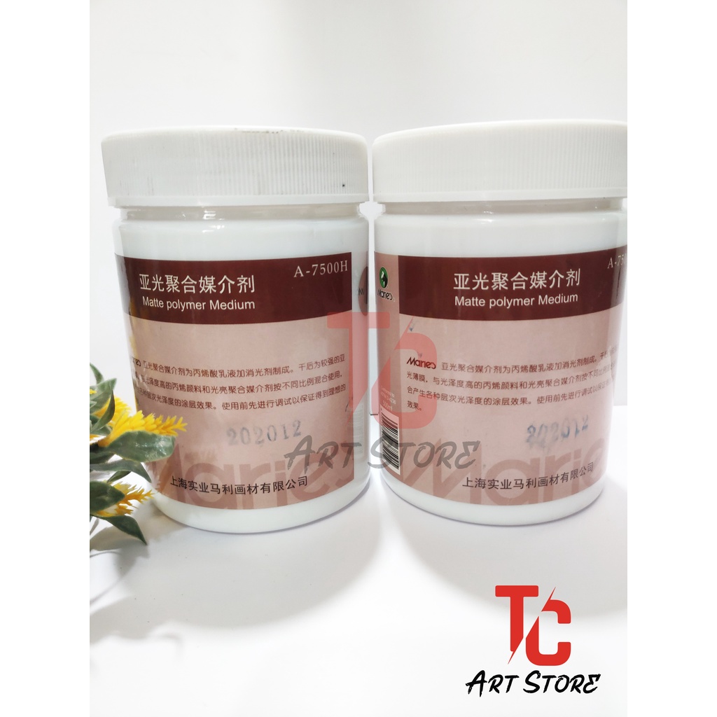 PHỦ MỜ/BÓNG BẢO VỆ TRANH ACRYLIC (MATTE/GLOSS POLYMER MEDIUM MARIE'S 500ML )