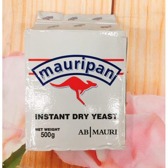 Men khô lạt Mauripan Insrant Dry Yeast 500g (chuột đỏ), men khô dùng liền làm bánh mì