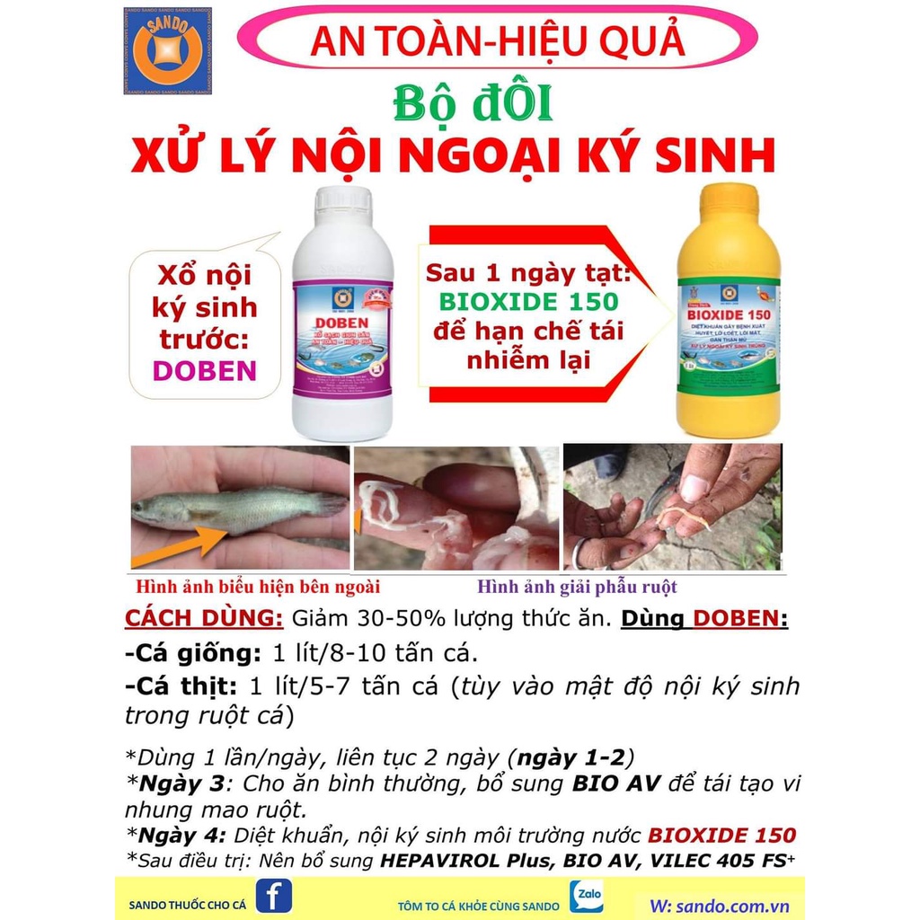 DIỆT KHUẨN BIOXIDE 150 [ MUA 5 TẶNG 1] [SANDO]