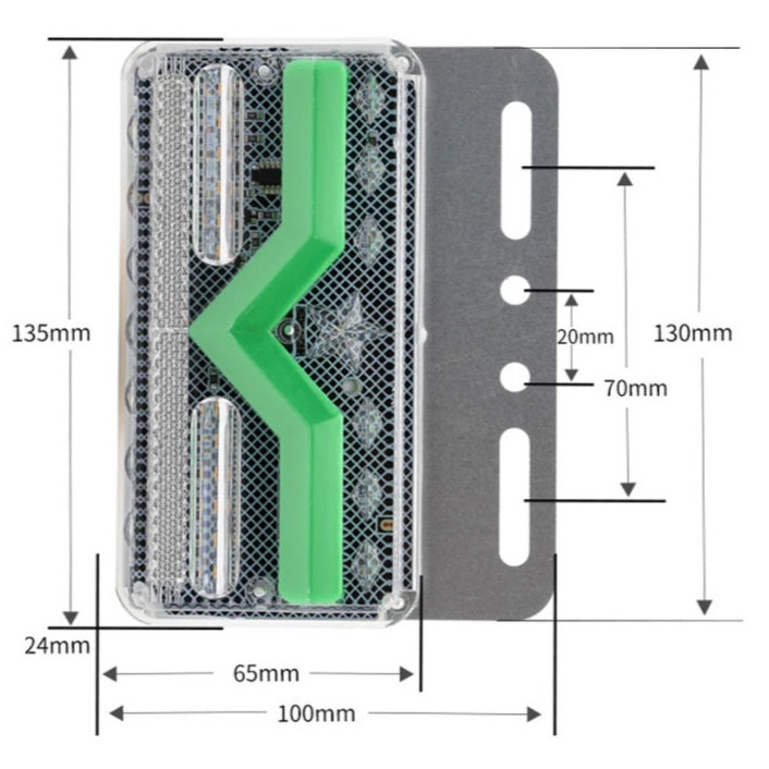 Led sườn xe tải chữ V  24v chất lượng cao , hàng loại 1