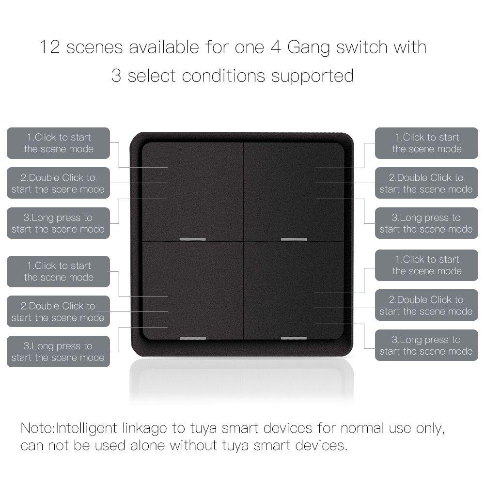 Suyo ZigBee Nút Công Tắc Cơ Tự Động Thông Minh Sử Dụng Pin