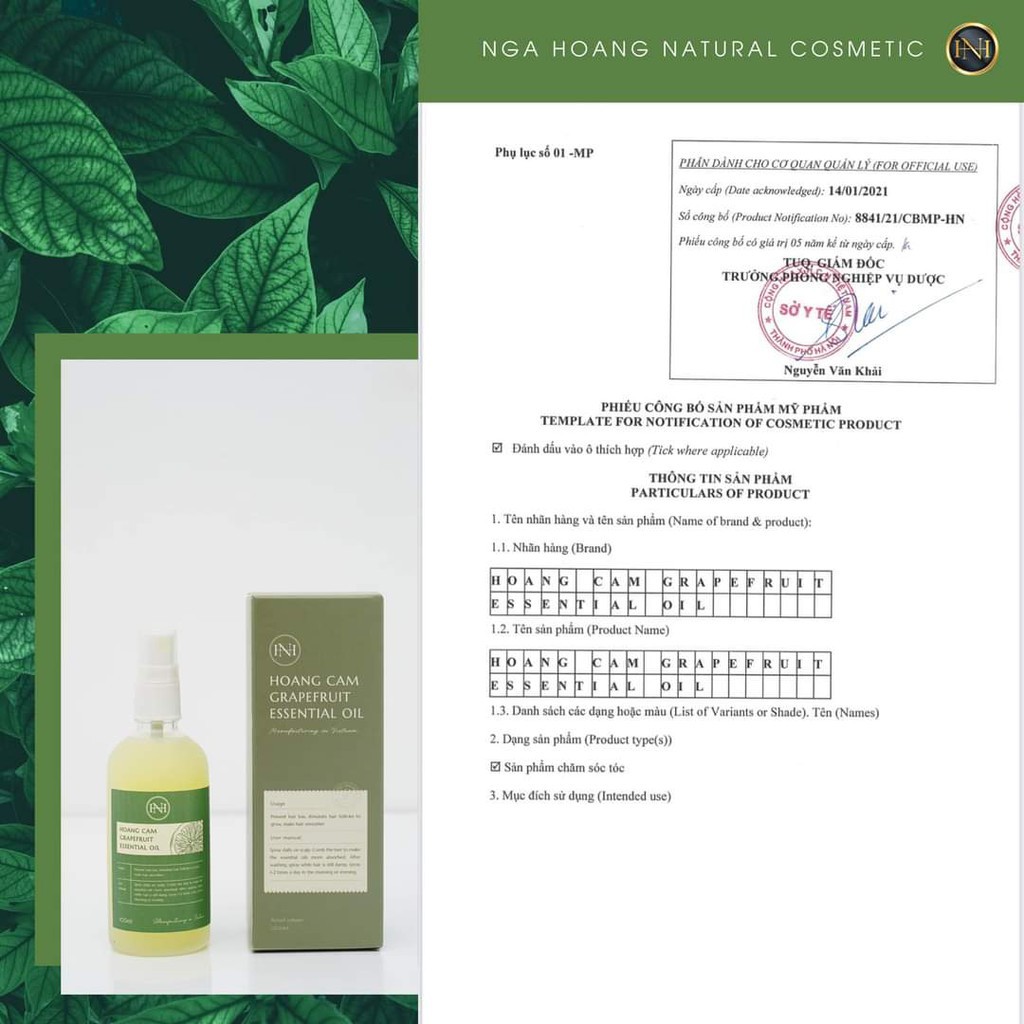 Combo Dầu gội bưởi + Tinh dầu bưởi Nga Hoàng (TINH DẦU BƯỞI HOÀNG CẦM+DẦU GỘI BƯỞI MACCADIN MẪU MỚI NHẤT) | BigBuy360 - bigbuy360.vn