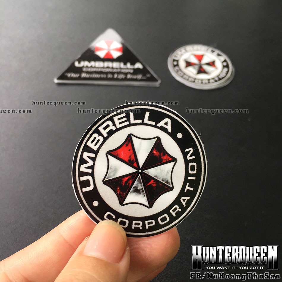 Logo Umbrella. Decal cao cấp chống nước không bay màu. Sticker dán xe chuyên nghiệp