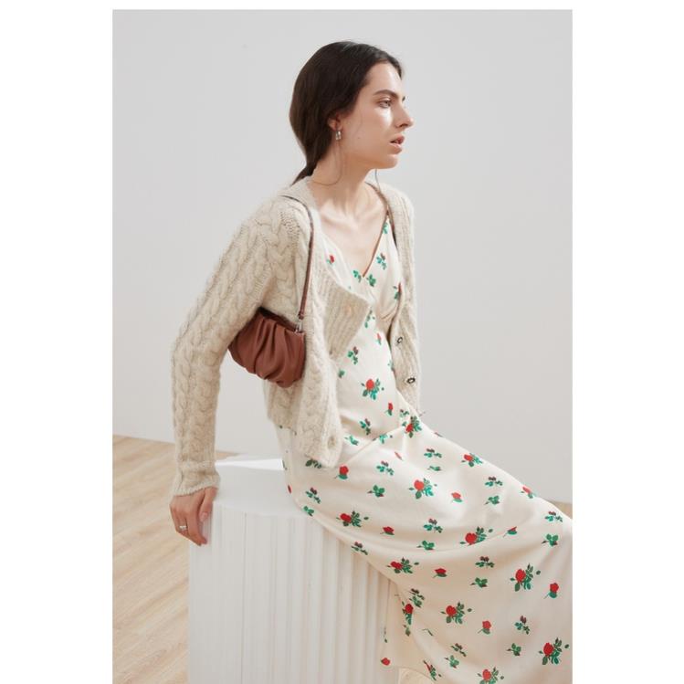 Zara Morocco full tag - Áo len Zara vặn thừng kem be thanh lịch AL00G69N10 New