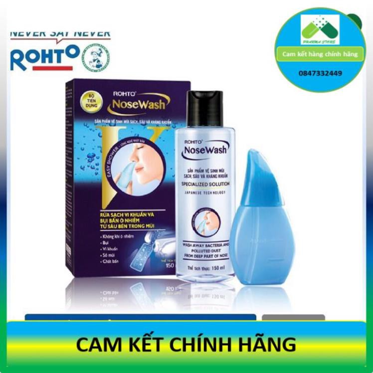 ! Bộ vệ sinh mũi Rohto NoseWash 400ml / Miniset 150ml [Nose wash, mini set] !