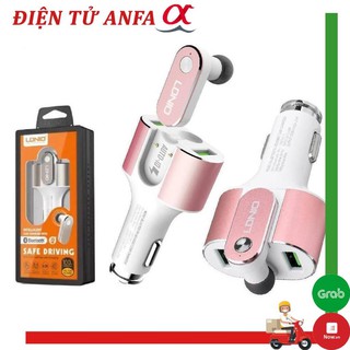 Sạc xe hơi 2 cổng kèm tai nghe bluetooth LDNIO CM22